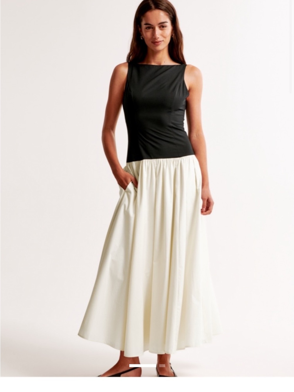 Abercrombie and fitch two tone maxi dress